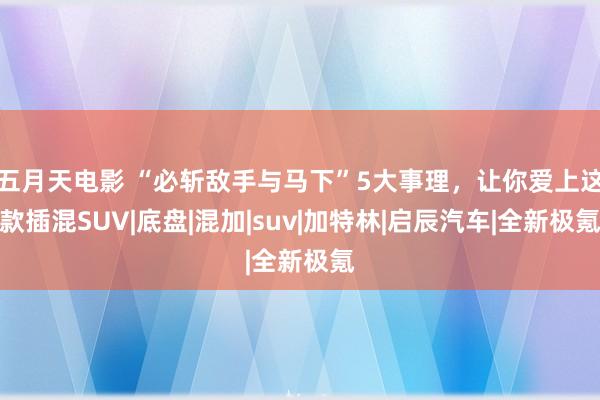 五月天电影 “必斩敌手与马下”5大事理,让你爱上这款插混SUV|底盘|混加|suv|加特林|启辰汽车|全新极氪