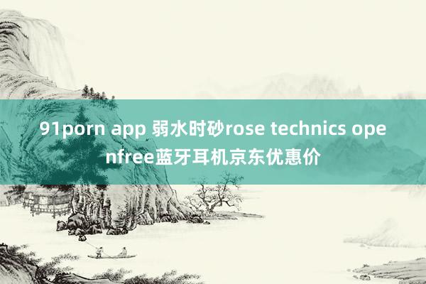 91porn app 弱水时砂rose technics openfree蓝牙耳机京东优惠价