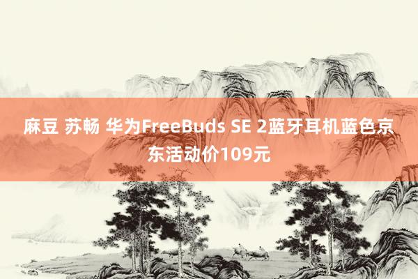 麻豆 苏畅 华为FreeBuds SE 2蓝牙耳机蓝色京东活动价109元